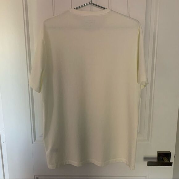 J Crew Shirt M Garment Dyed Relaxed Fit Tee Ivory - Picture 6 of 10
